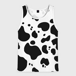 Майка-безрукавка мужская Пятна Далматина, цвет: 3D-белый