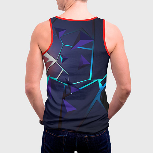 Мужская майка без рукавов Рю-Street Fighter / 3D-Красный – фото 4