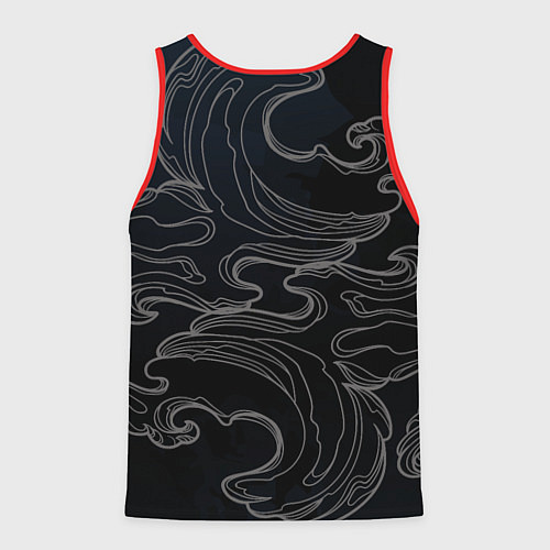 Мужская майка без рукавов Кирито и Асуна - Sword Art Online / 3D-Красный – фото 2