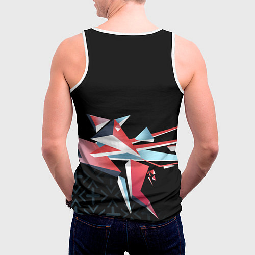 Мужская майка без рукавов Cs:go - Point Disarray 2022 Буйство красок / 3D-Белый – фото 4