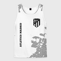 Майка-безрукавка мужская Atletico Madrid Sport на темном фоне, цвет: 3D-белый