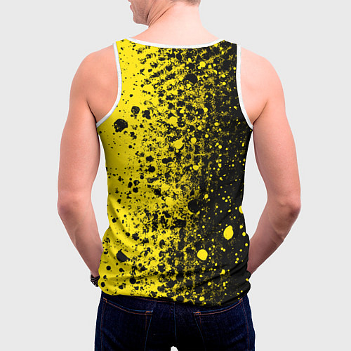 Мужская майка без рукавов Боруссия краска / 3D-Белый – фото 4