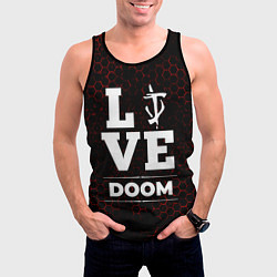 Майка-безрукавка мужская Doom Love Классика, цвет: 3D-черный — фото 2