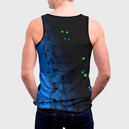 Мужская майка без рукавов Niletto абстракция / 3D-Черный – фото 4