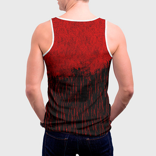 Мужская майка без рукавов The Vinyl Conflict - Slayer / 3D-Белый – фото 4