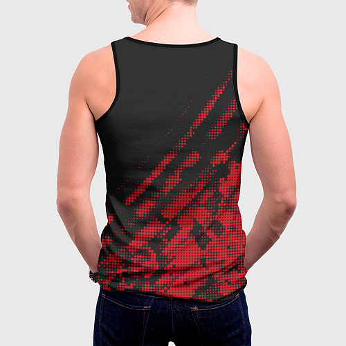 Мужская майка без рукавов Starship Troopers Mini logo / 3D-Черный – фото 4