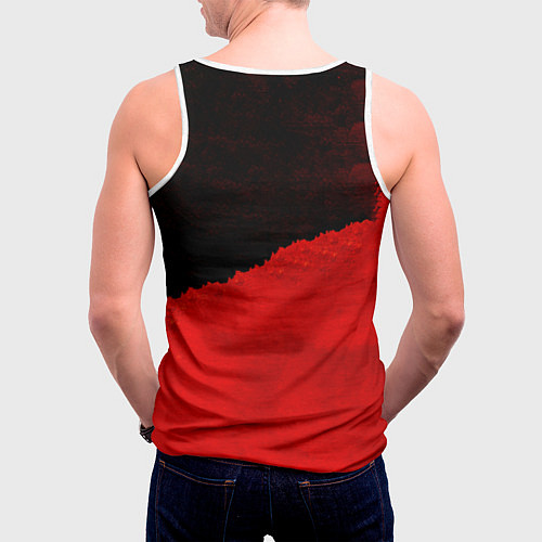 Мужская майка без рукавов Больше чем любовь - Stigmata / 3D-Белый – фото 4