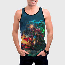 Майка-безрукавка мужская Battle Chasers, цвет: 3D-черный — фото 2