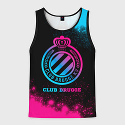 Майка-безрукавка мужская Club Brugge Neon Gradient, цвет: 3D-черный