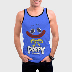 Майка-безрукавка мужская Poppy Playtime Huggy Wuggy, цвет: 3D-черный — фото 2