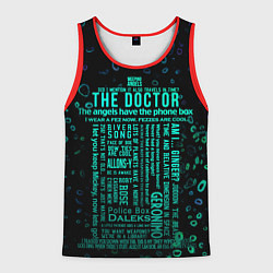 Майка-безрукавка мужская Tardis Doctor Who Memories, цвет: 3D-красный