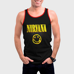 Майка-безрукавка мужская NIRVANA соты, цвет: 3D-красный — фото 2