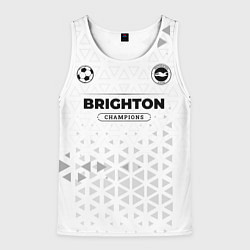 Майка-безрукавка мужская Brighton Champions Униформа, цвет: 3D-белый