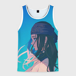 Майка-безрукавка мужская Красотка Аспира Golden Kamuy, цвет: 3D-белый