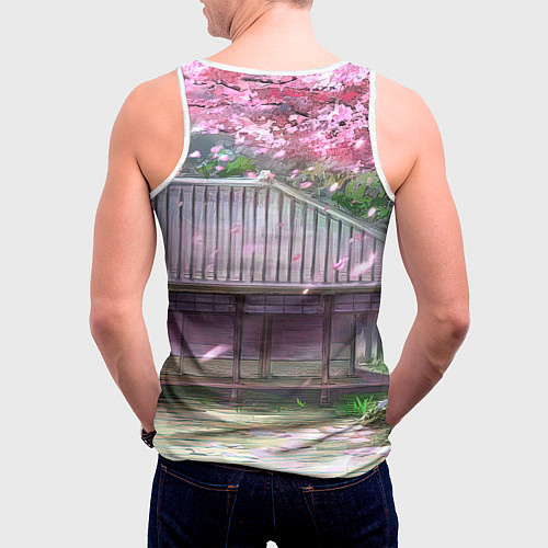 Мужская майка без рукавов Кагуя - Синомия Love is war Госпожа / 3D-Белый – фото 4