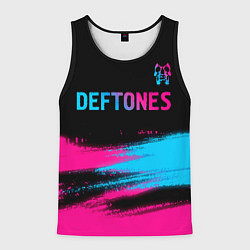 Майка-безрукавка мужская Deftones Neon Gradient, цвет: 3D-черный
