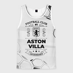 Майка-безрукавка мужская Aston Villa Football Club Number 1 Legendary, цвет: 3D-белый