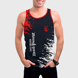 Майка-безрукавка мужская Five Finger Death Punch - краска, цвет: 3D-красный — фото 2