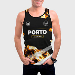 Майка-безрукавка мужская Porto legendary sport fire, цвет: 3D-черный — фото 2