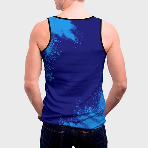 Мужская майка без рукавов Марк рокозавр / 3D-Черный – фото 4