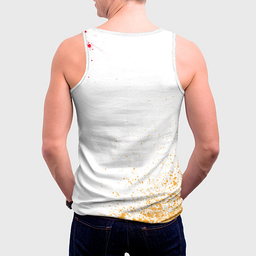 Мужская майка без рукавов Вячеслав бесценен, а для всего остального есть Мас / 3D-Белый – фото 4