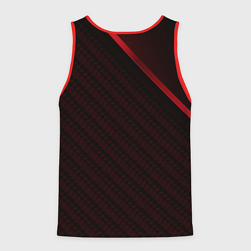 Мужская майка без рукавов Suzuki Абстракция / 3D-Красный – фото 2