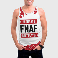 Майка-безрукавка мужская FNAF: Best Player Ultimate, цвет: 3D-белый — фото 2