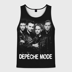 Майка-безрукавка мужская Depeche Mode - black & white portrait, цвет: 3D-черный