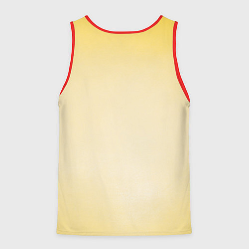 Мужская майка без рукавов Просто Царь - золотая корона / 3D-Красный – фото 2