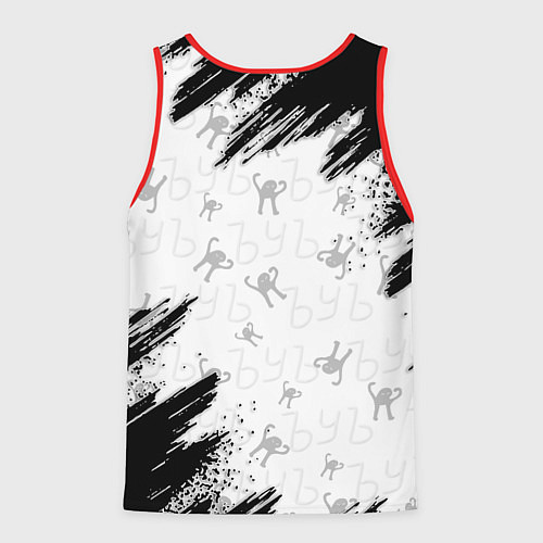 Мужская майка без рукавов Кот ъуъ Миша / 3D-Красный – фото 2