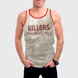 Майка-безрукавка мужская Run For Cover Workout Mix - The Killers, цвет: 3D-красный — фото 2