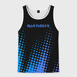 Майка-безрукавка мужская Iron Maiden - neon, цвет: 3D-белый
