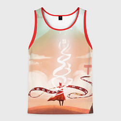 Майка-безрукавка мужская Великое приключение - Journey, цвет: 3D-красный