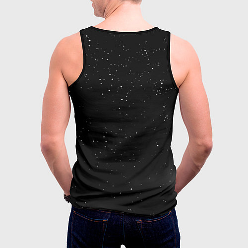 Мужская майка без рукавов Эдик Наса космос / 3D-Черный – фото 4