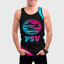 Майка-безрукавка мужская PSV - neon gradient, цвет: 3D-черный — фото 2
