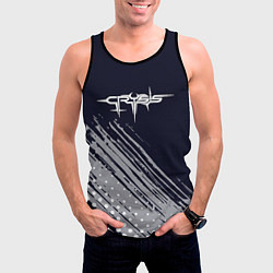 Майка-безрукавка мужская Crysis Remastered - краска, цвет: 3D-черный — фото 2