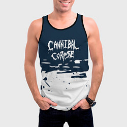 Майка-безрукавка мужская Cannibal Corpse краска, цвет: 3D-черный — фото 2