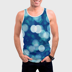 Майка-безрукавка мужская Световые блики, цвет: 3D-белый — фото 2