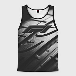 Майка-безрукавка мужская Formula 1 - dark theme, цвет: 3D-черный