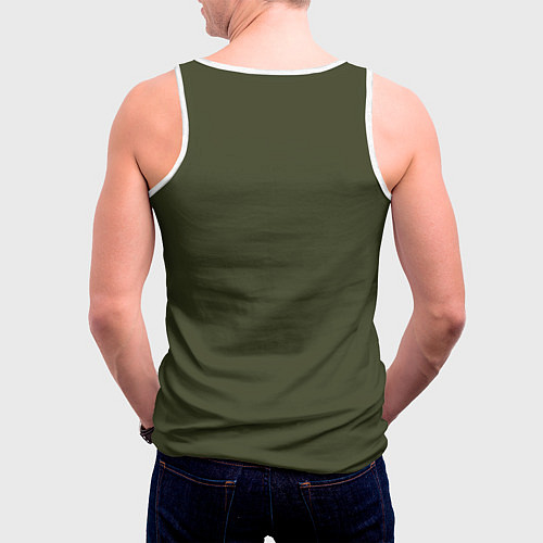 Мужская майка без рукавов Девушки и танки - команда Правда / 3D-Белый – фото 4