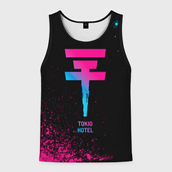 Майка-безрукавка мужская Tokio Hotel - neon gradient, цвет: 3D-черный