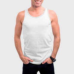 Майка-безрукавка мужская Хэллоуин: Санта Муэрта, цвет: 3D-белый — фото 2