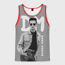 Майка-безрукавка мужская Dave Gahan - Depeche Mode, цвет: 3D-красный