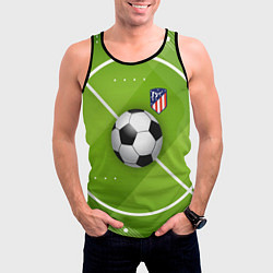 Майка-безрукавка мужская Atletico madrid Мяч, цвет: 3D-черный — фото 2