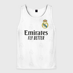 Майка-безрукавка мужская Винисиус Реал Мадрид форма 20222023, цвет: 3D-белый