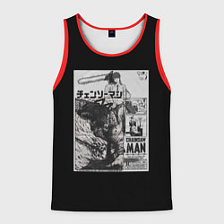 Мужская майка без рукавов Человек-бензопила Дэндзи и Пауэр постер