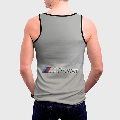 Мужская майка без рукавов BMW Z4 GT3 - Motorsport - racing team / 3D-Черный – фото 4