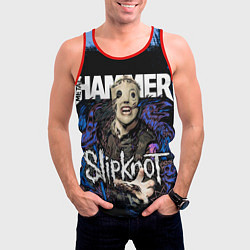Майка-безрукавка мужская Slipknot hammer blue, цвет: 3D-красный — фото 2