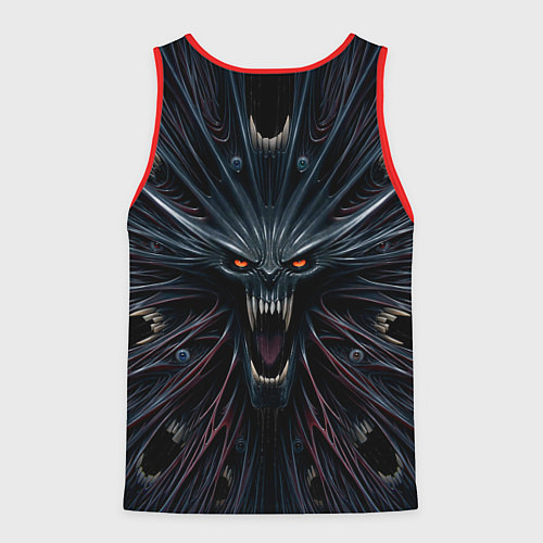 Мужская майка без рукавов Scream alien monster / 3D-Красный – фото 2