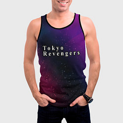 Майка-безрукавка мужская Tokyo Revengers gradient space, цвет: 3D-черный — фото 2